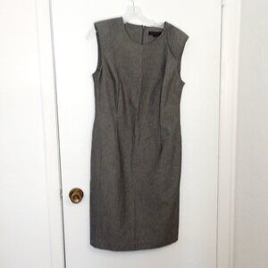 Banana Republic Heather Grey Cap Sleeve Career Dress